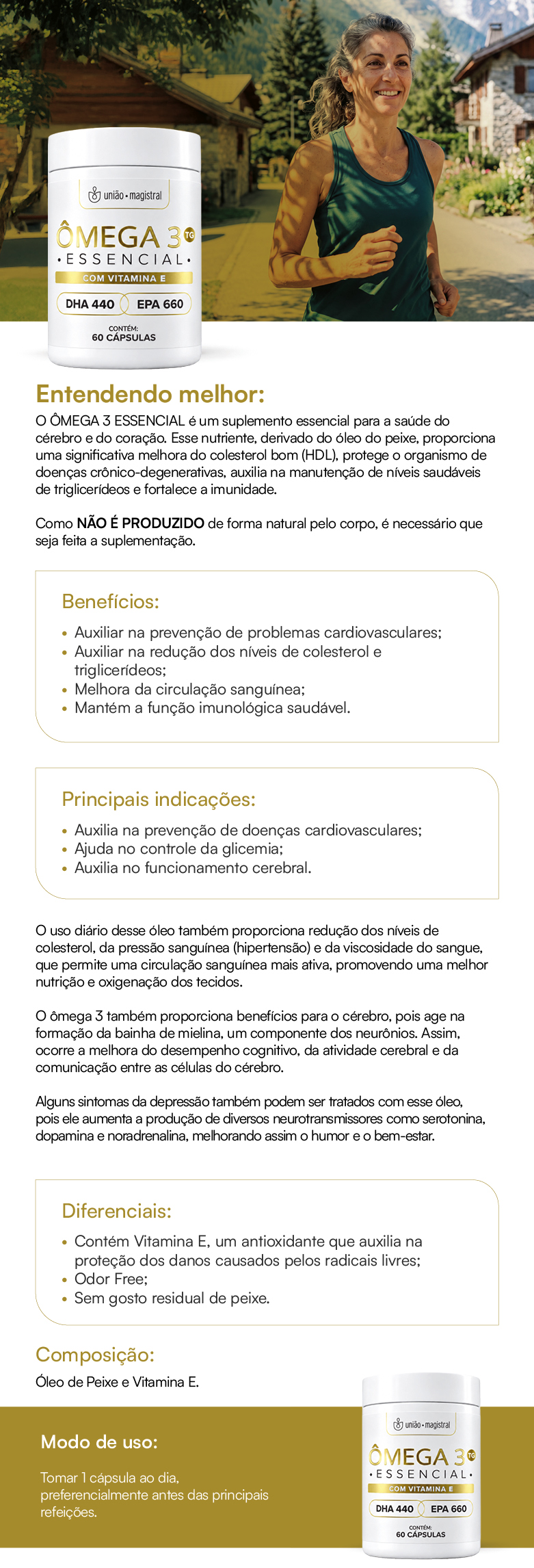 Ômega 3 TG Essencial com Vitamina E